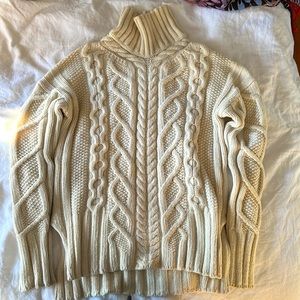 Everlane The Wool Cashmere Cable Turtleneck